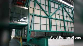 酸性ヒューム抽出システム 900 Pa 10s